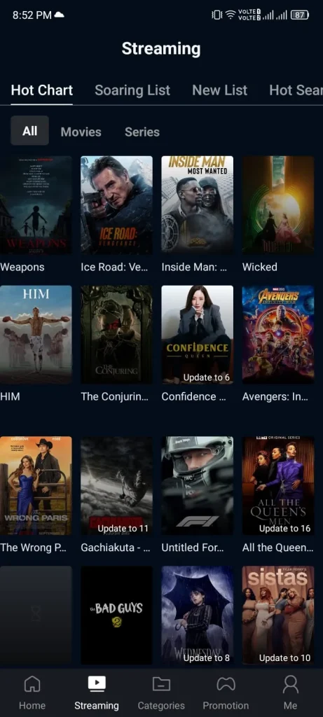 Free Entertainment Content Streaming